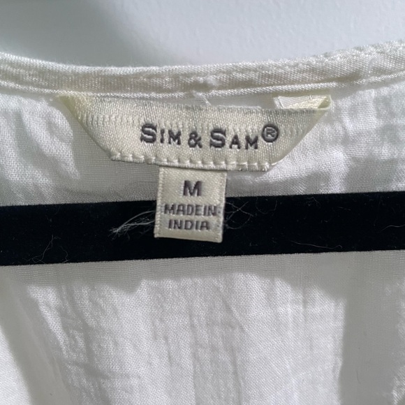 Sim & Sam sleeveless embroidered maxi dress fully lined size Medium - Picture 6 of 10